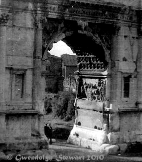 The Arch of Titus, Rome, 
Italy, Photographed by Gwendolyn Stewart, c. 2011; All Rights 
Reserved