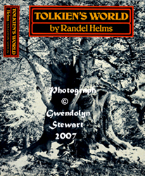 Cover Photograph of 
RANDEL HELMS' TOLKIEN'S WORLD by GWENDOLYN STEWART, c. 2009; All Rights Reserved