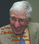 JOHN UPDIKE 
photographed by GWENDOLYN STEWART c. 2009; All Rights Reserved